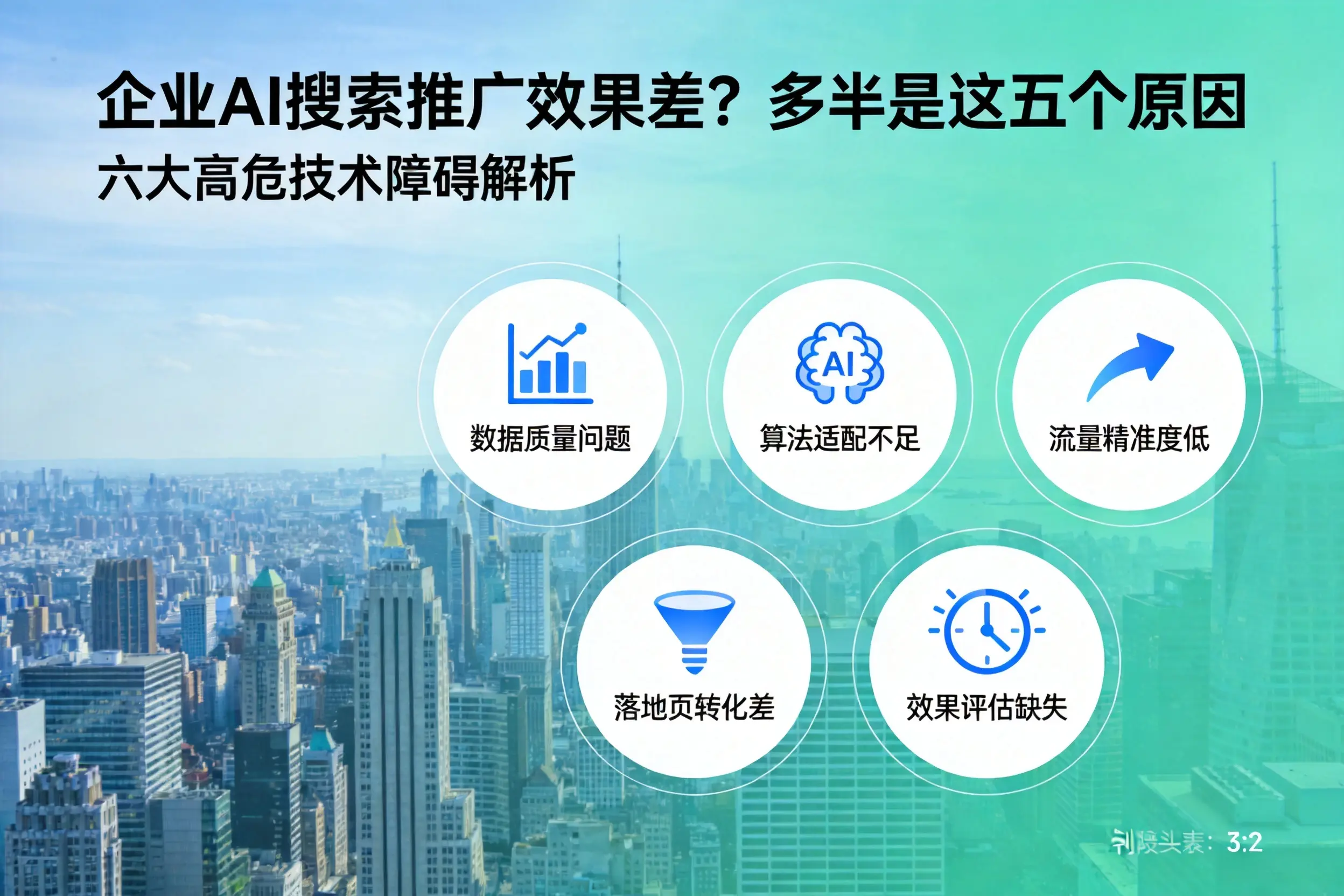 白玉企业AI搜索推广效果差?多半是这五个原因
